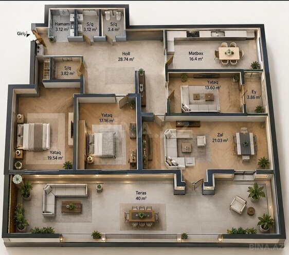 Продается 4-комн. новостройка 132 м², м. 28 мая, photo 4 from 19