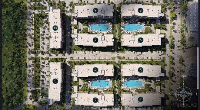 Satılır 1 otaqlı yeni tikili 57.2 m², Sea Breeze q., photo 5 from 6