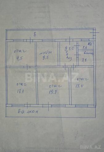 Продаётся 4-комн. вторичка 110 м², м. Иншаатчылар, photo 3 from 15