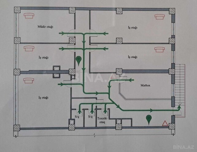 İcarəyə verilir 5 otaqlı ofis 260 m², 8 Noyabr m., photo 11 from 15