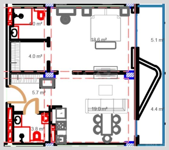 Satılır 2 otaqlı yeni tikili 75.3 m², Nardaran q., photo 9 from 10