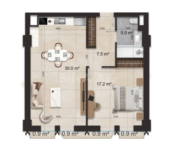 Satılır 2 otaqlı yeni tikili 77.4 m², Nardaran q., photo 9 from 10