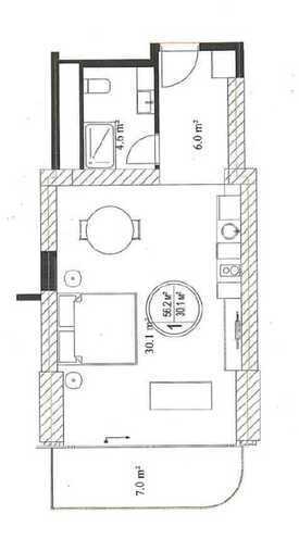 Satılır 2 otaqlı yeni tikili 57 m², Nardaran q., photo 3 from 7