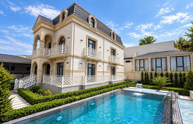 Satılır 6 otaqlı həyət evi/bağ evi 450 m², Badamdar q., photo 1 from 26