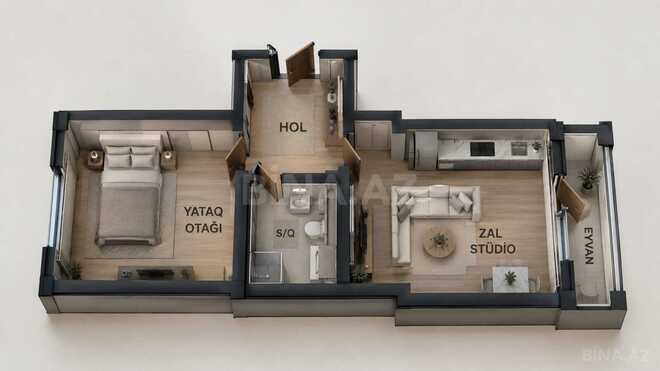Продается 2-комн. новостройка 82.6 м², м. Нариман Нариманов, photo 3 from 8