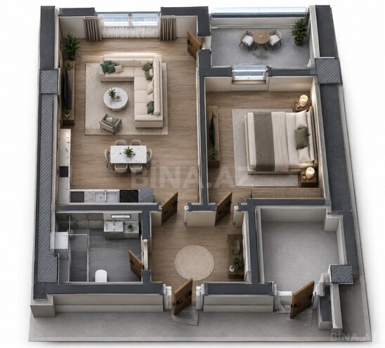Продается 2-комн. новостройка 53 м², м. 28 мая, photo 3 from 9