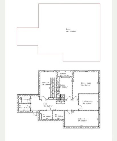 Satılır 4 otaqlı yeni tikili 143 m², Nəsimi r., photo 13 from 17