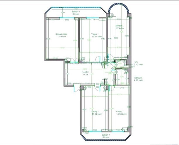 Продаётся 4-комн. новостройка 165 м², м. Нариман Нариманов, photo 4 from 20