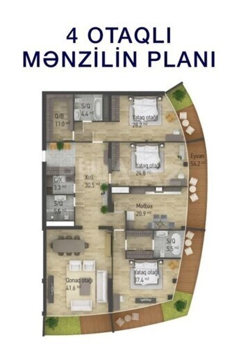 Satılır 4 otaqlı yeni tikili 240 m², Nizami m., photo 3 from 26