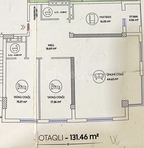 Satılır 3 otaqlı yeni tikili 132 m², Badamdar q., photo 4 from 11