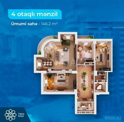 Сдается 4-комн. новостройка 146 м², м. Гянджлик, photo 14 from 25