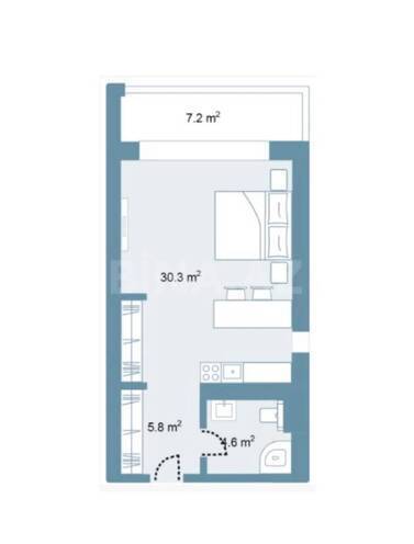 Satılır 2 otaqlı yeni tikili 58 m², Sea Breeze q., photo 3 from 6