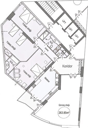 Satılır 4 otaqlı yeni tikili 264 m², Sahil m., photo 3 from 8