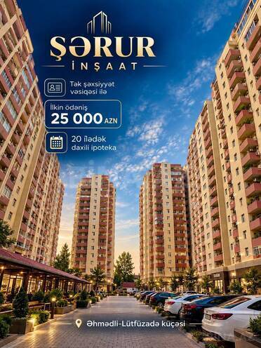 Satılır 2 otaqlı yeni tikili 77.5 m², Əhmədli m., photo 1 from 13