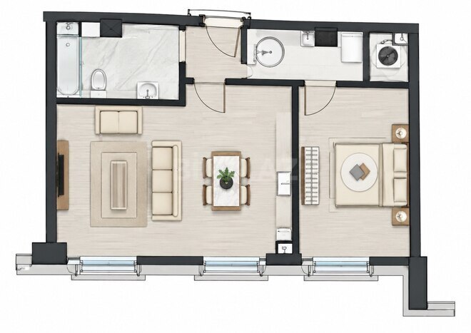Продается 2-комн. новостройка 60 м², пос. Аг шехер, photo 3 from 9