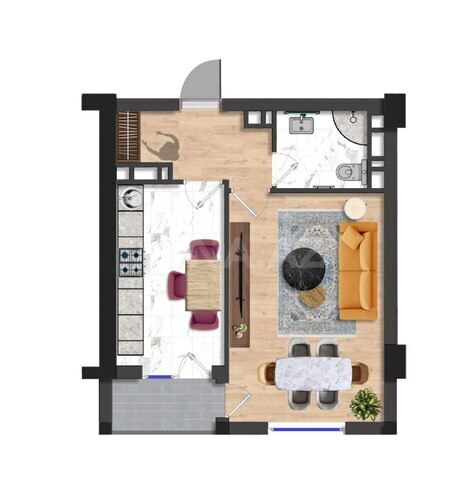 Satılır 1 otaqlı yeni tikili 55.5 m², Binəqədi q., photo 6 from 8