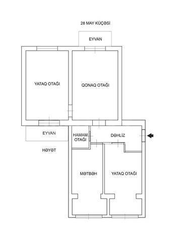 Satılır 3 otaqlı köhnə tikili 80 m², 28 May m., photo 16 from 17