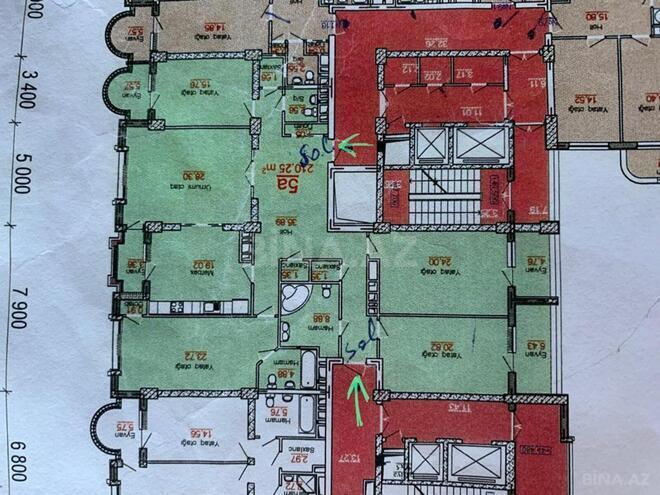 Продаётся 4-комн. новостройка 215 м², м. Элмляр Академиясы, photo 4 from 6