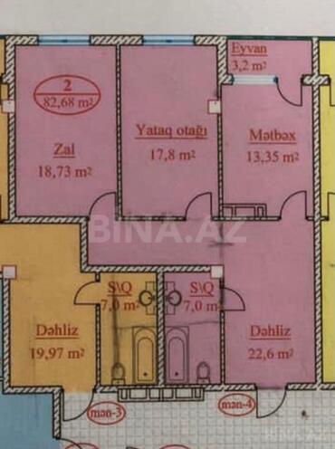 Satılır 2 otaqlı yeni tikili 82 m², Azadlıq Prospekti m., photo 5 from 15