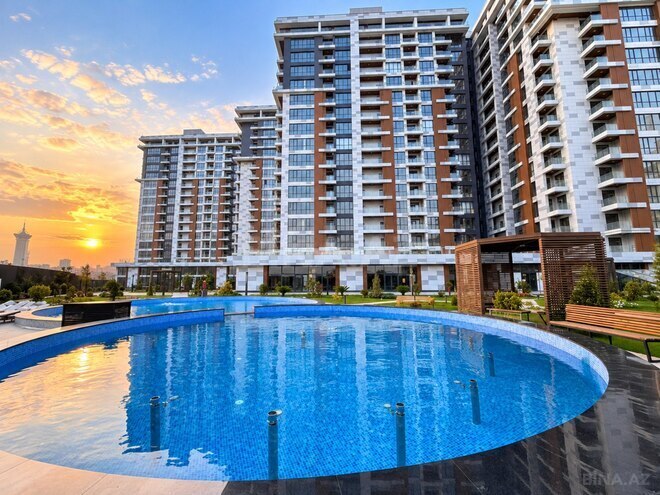 Сдается 3-комн. новостройка 100 м², м. Кероглу, photo 1 from 13