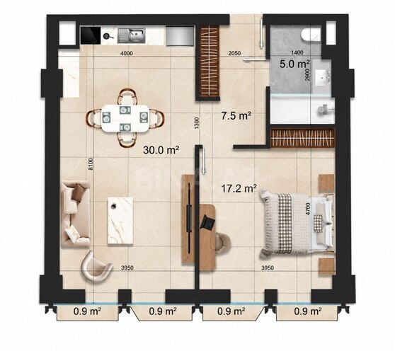 Satılır 2 otaqlı yeni tikili 75 m², Nardaran q., photo 5 from 6