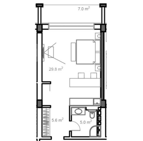 Satılır 1 otaqlı yeni tikili 57 m², Sea Breeze q., photo 3 from 8