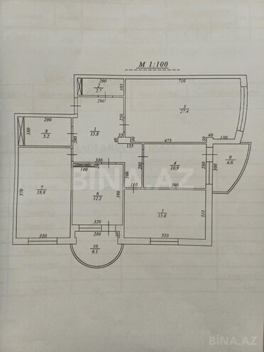 Satılır 4 otaqlı yeni tikili 127 m², Köhnə Günəşli q., photo 19 from 20
