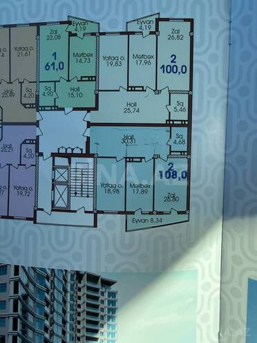 Продаётся 2-комн. новостройка 108 м², м. Низами, photo 4 from 11