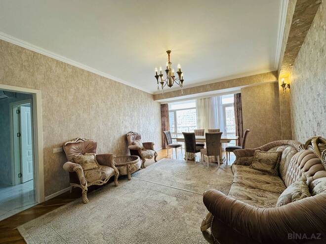 İcarəyə verilir 3 otaqlı yeni tikili 115 m², Nizami m., photo 1 from 21
