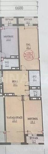Satılır 2 otaqlı yeni tikili 118.5 m², 8 Noyabr m., photo 5 from 6