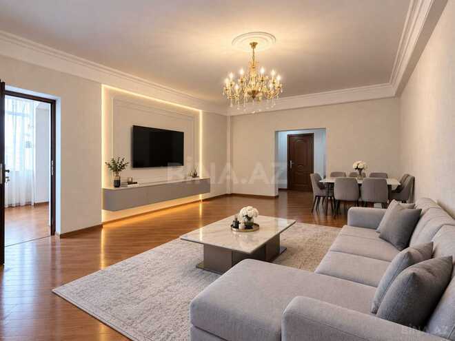 İcarəyə verilir 3 otaqlı yeni tikili 130 m², Şah İsmayıl Xətai m., photo 1 from 11