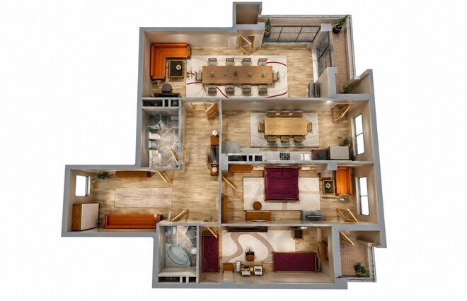 Продаётся 3-комн. новостройка 153 м², пос. Баилова, photo 12 from 13