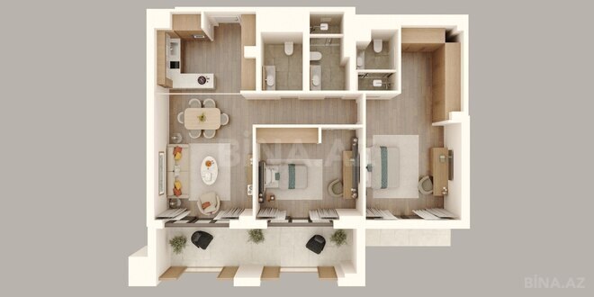 Satılır 3 otaqlı yeni tikili 158.9 m², Sea Breeze q., photo 9 from 11