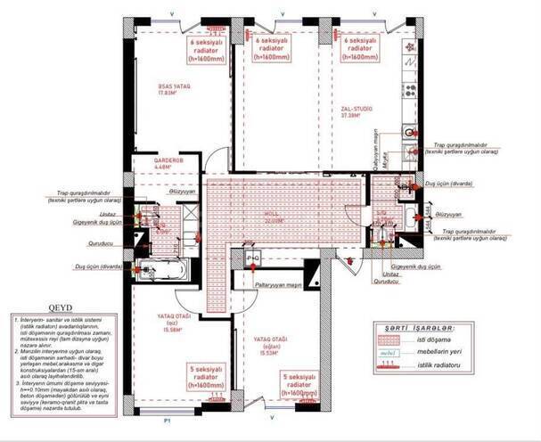 Satılır 4 otaqlı yeni tikili 150 m², Ağ şəhər q., photo 28 from 32
