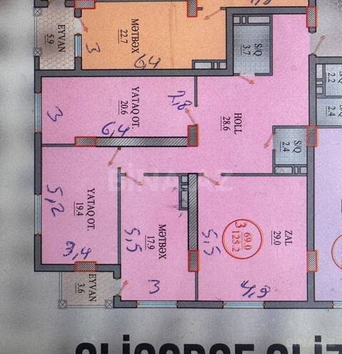 Продается 3-комн. новостройка 125 м², м. Гянджлик, photo 4 from 16
