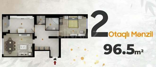 Satılır 2 otaqlı yeni tikili 96.5 m², 8 Noyabr m., photo 7 from 8