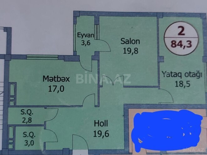Satılır 2 otaqlı yeni tikili 85 m², Nəriman Nərimanov m., photo 4 from 6