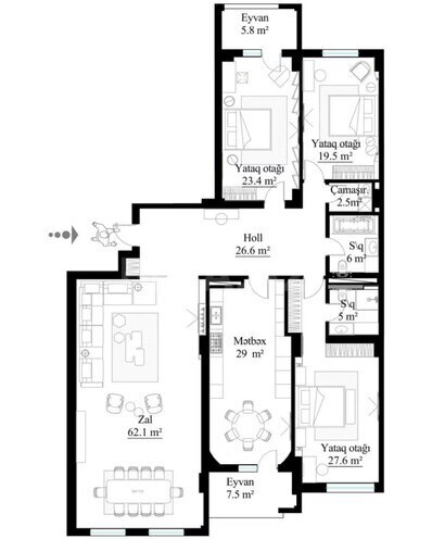 Продается 4-комн. новостройка 215 м², Наримановский  р., photo 3 from 9