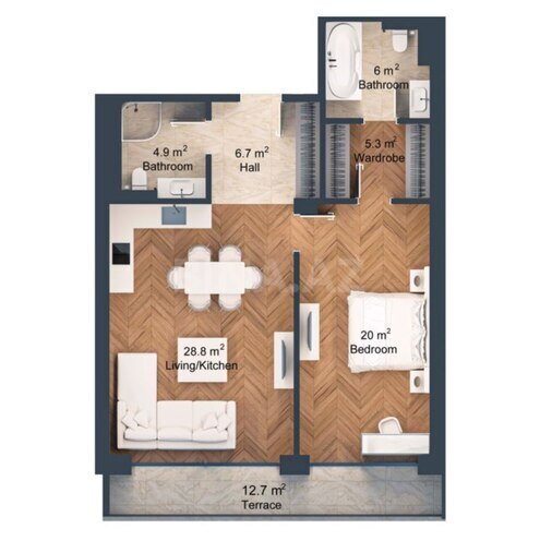 Satılır 2 otaqlı yeni tikili 99.3 m², Nardaran q., photo 3 from 18