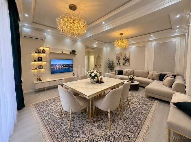 İcarəyə verilir 3 otaqlı yeni tikili 130 m², 28 May m., photo 3 from 12