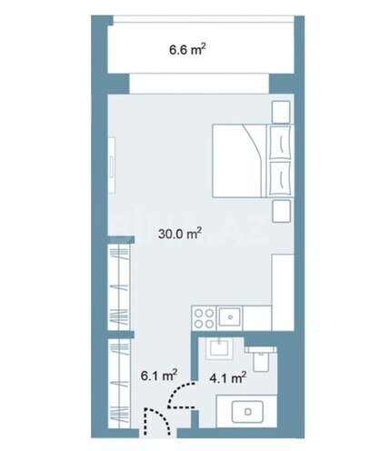 Satılır 1 otaqlı yeni tikili 55.6 m², Nardaran q., photo 3 from 25
