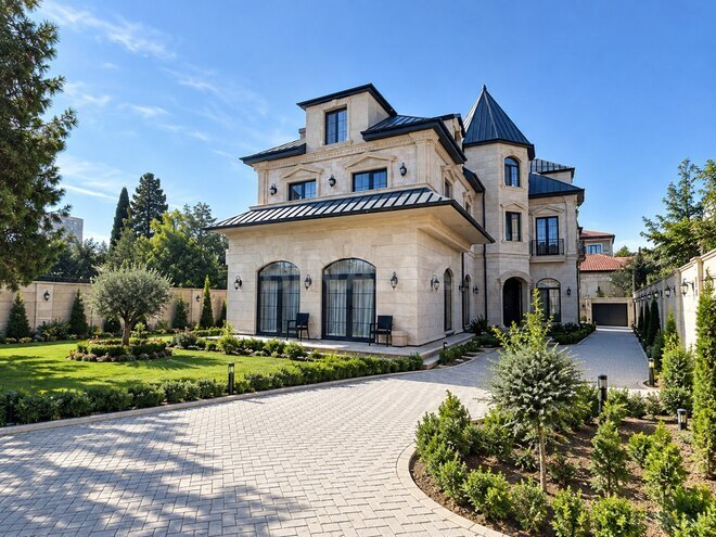 Satılır 8 otaqlı həyət evi/bağ evi 450 m², Badamdar q., photo 1 from 18