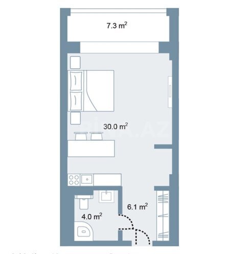 Продаётся 1-комн. новостройка 56.2 м², пос. Нардаран, photo 3 from 28