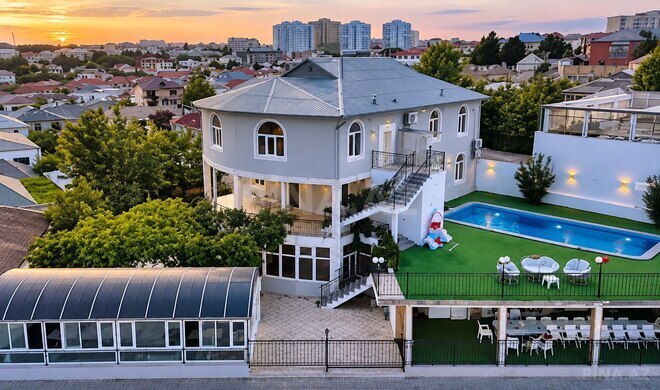 İcarəyə verilir 7 otaqlı həyət evi/bağ evi 750 m², Badamdar q., photo 1 from 32