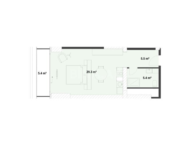 Satılır 1 otaqlı yeni tikili 56.1 m², Nardaran q., photo 3 from 22