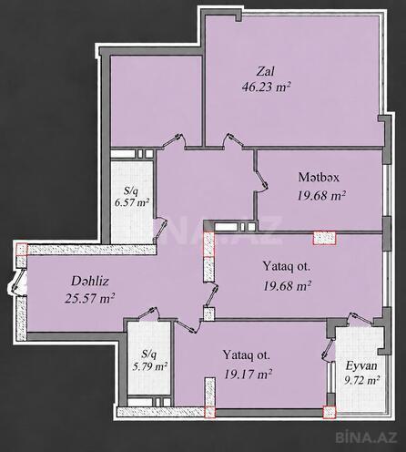 Satılır 3 otaqlı yeni tikili 153 m², Bayıl q., photo 19 from 22