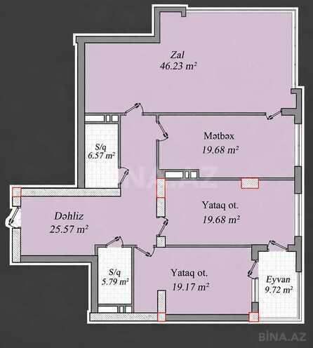 Satılır 3 otaqlı yeni tikili 153 m², Bayıl q., photo 20 from 22