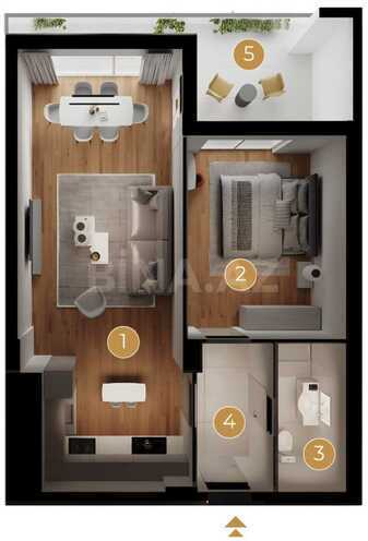 Satılır 2 otaqlı yeni tikili 72.2 m², Avtovağzal m., photo 8 from 11