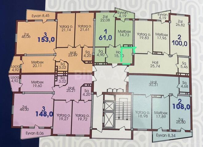 Satılır 3 otaqlı yeni tikili 111 m², Nizami m., photo 4 from 15