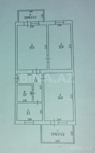 Satılır 3 otaqlı köhnə tikili 62.7 m², 28 May m., photo 3 from 18